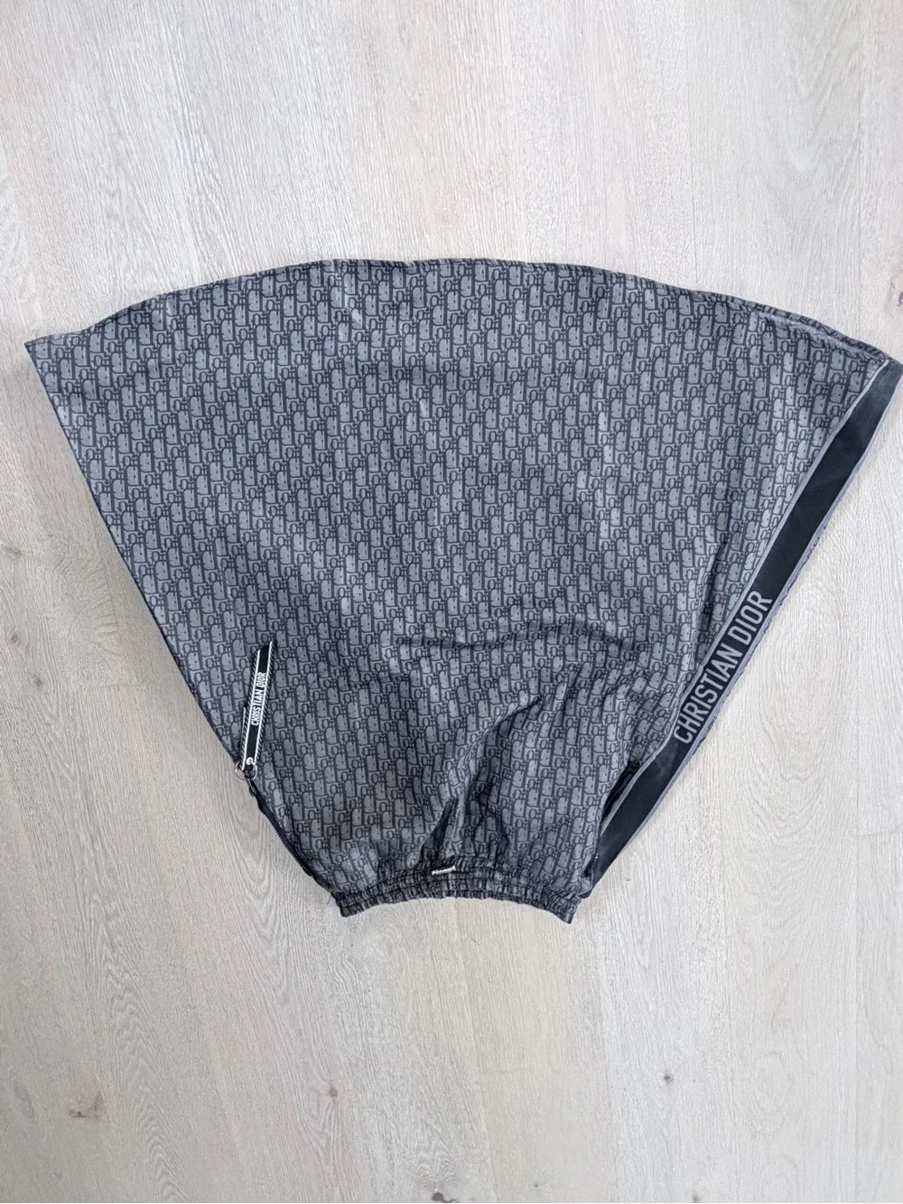 Dior Women's Gray Patterned A-Line Skirt size S waist 26”